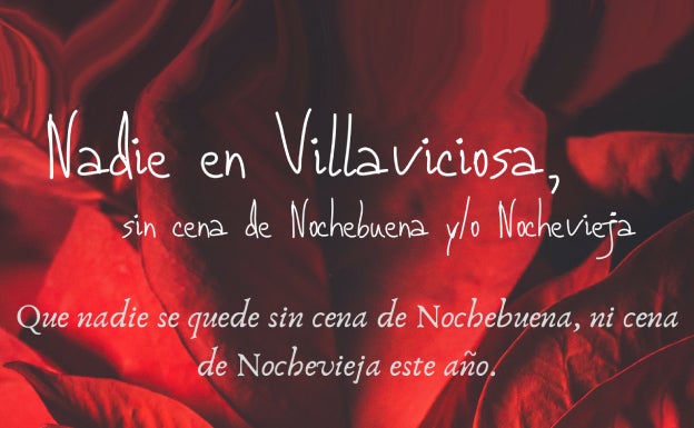 Cenas solidarias de Nochebuena y Nochevieja para mayores que vivan solos en Villaviciosa