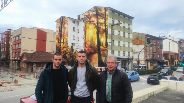 Un mural inspirado en La Cebera