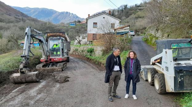 Comienza la reforma de la carretera entre Santa Eulalia y La Foz