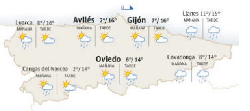 Cielos nubosos y descenso de temperaturas para este lunes festivo