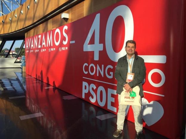 José Ramón Martín Ardines, candidato del PSOE a la alcaldía de San Martín Rey Aurelio