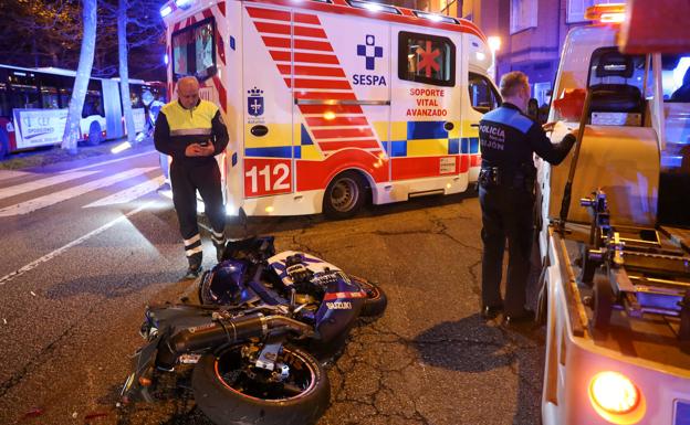 Herido muy grave un motorista en un accidente en la avenida Príncipe de Asturias