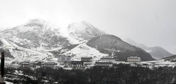 La cota de nieve baja hasta los 300 metros en Asturias