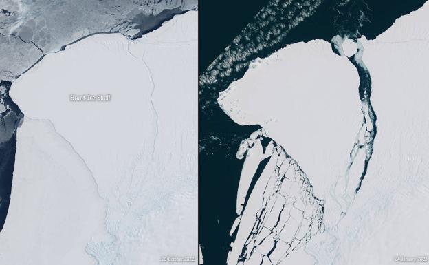 Un iceberg del tamaño de Londres se ha desprendido de la Antártida