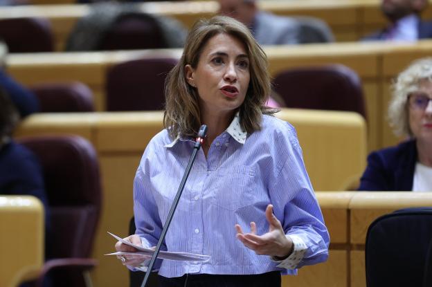 La ministra, «indignada», promete adelantar los trenes para Feve y el AVE «entre julio y agosto»