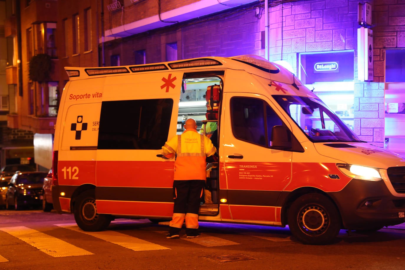 Susto en Gijón por el fuego en una cocina