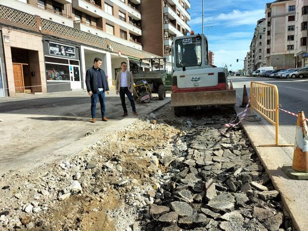 La empresa Mevals inicia la reurbanización de un nuevo tramo de la avenida Principado