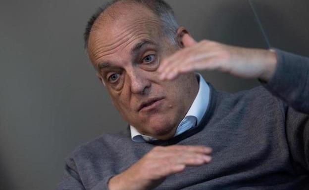 Tebas descarta sanciones deportivas para el Barça por el 'caso Negreira'