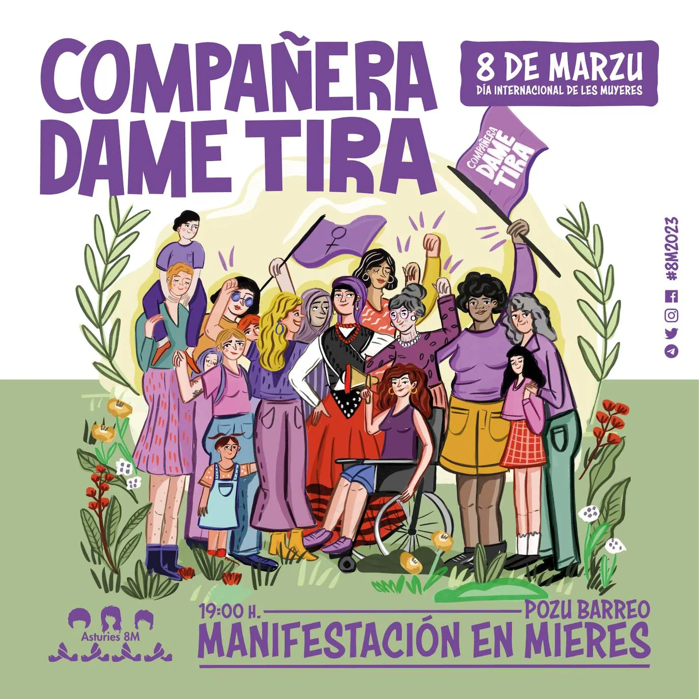 detrás resultado rosado Día Internacional de la Mujer: Asturias prepara el 8M más combativo marcado  por las leyes 'trans' y del 'solo sí es sí' | El Comercio: Diario de  Asturias