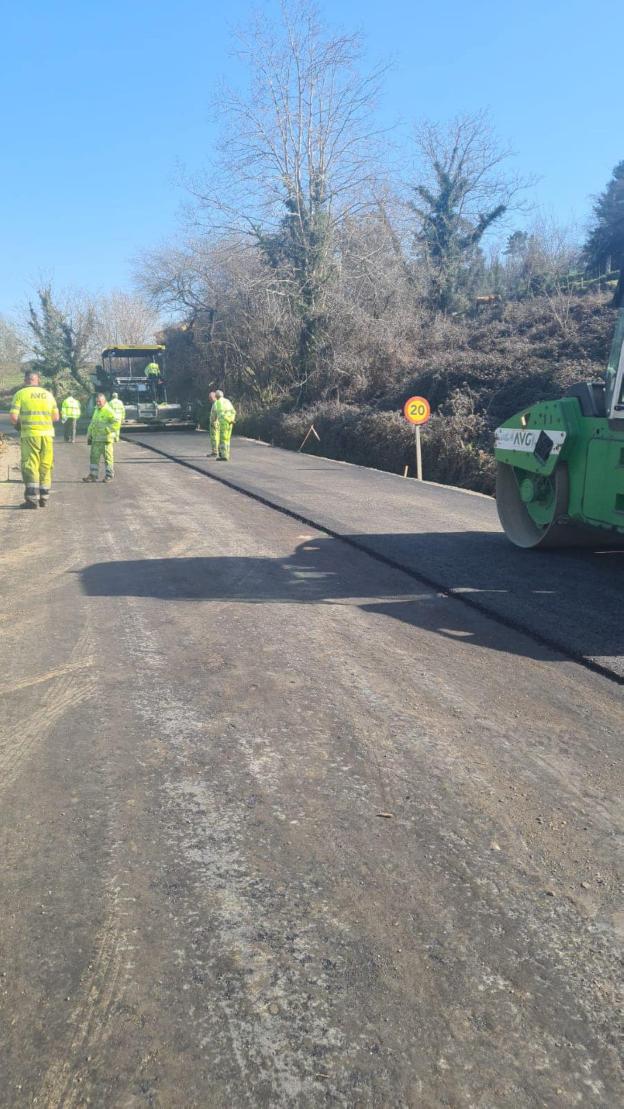 Recta final de las obras en la carretera AS-369