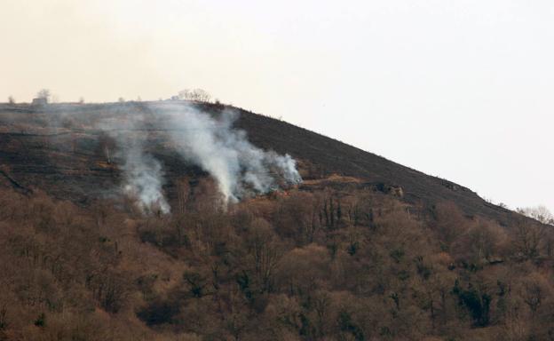 Asturias registra 19 incendios forestales el mismo día; uno permanece activo