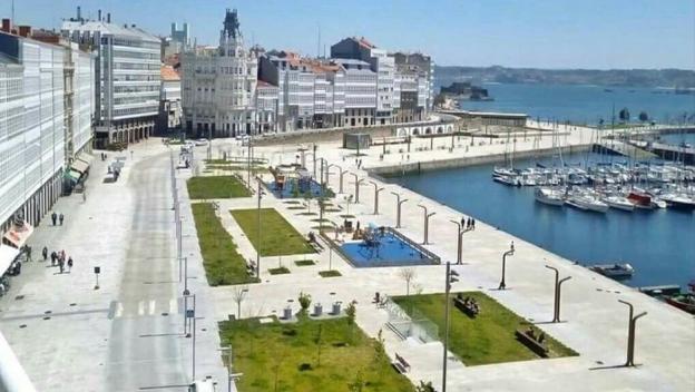 El Muro de Foro se inspira en las fachadas marítimas de La Coruña y Santander