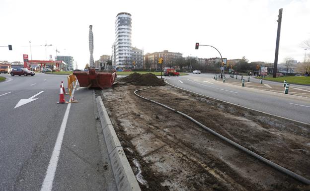 Cortes de tráfico este jueves en Gijón por las obras en la avenida de la Constitución