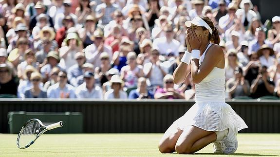 Muguruza, finalista de Wimbledon