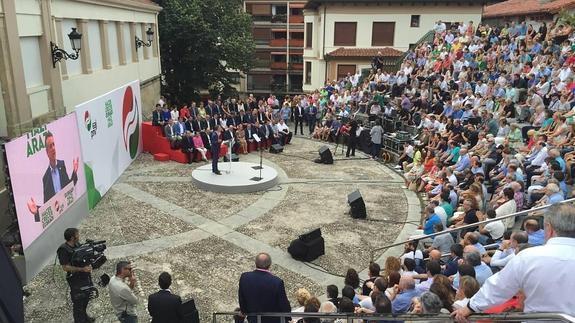 El PNV jura fidelidad al pueblo vasco y aspira a una nación sin «imposiciones»