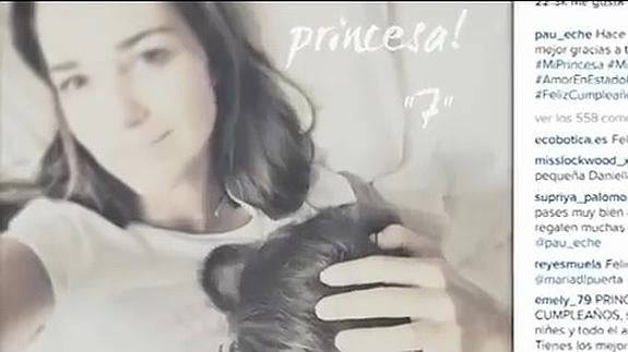 Paula Echevarría celebra el cumpleaños de su «princesa» en Asturias