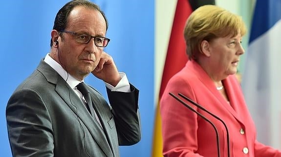 Merkel y Hollande reclaman una respuesta «unificada» de Europa ante la inmigración