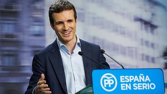 Pablo Casado: «El PP es un partido que sabe llegar a acuerdos»