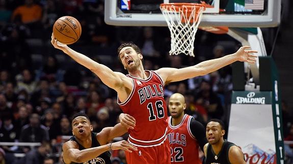 Un nuevo 'doble-doble' de Pau Gasol no impide la derrota de los Bulls