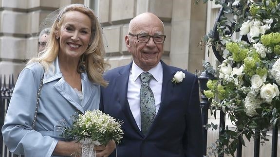 Boda religiosa de Rupert Murdoch y Jerry Hall