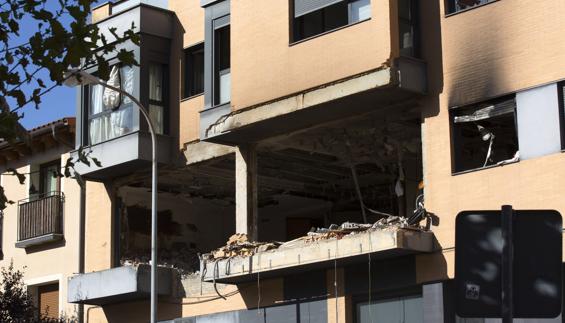 Un desaparecido tras una explosión en una vivienda de Tudela