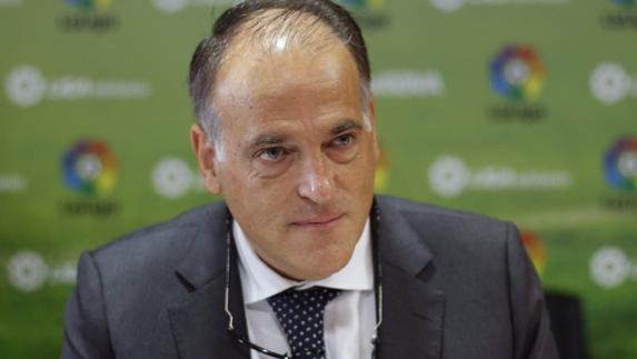 Tebas, presidente de LaLiga hasta 2020