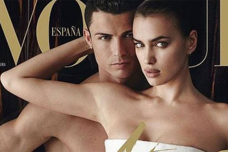 Cristiano e Irina se desnudan