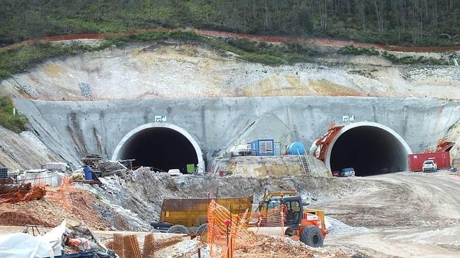 Concluyen las perforaciones en los túneles de Santiuste pertenecientes a la A-8