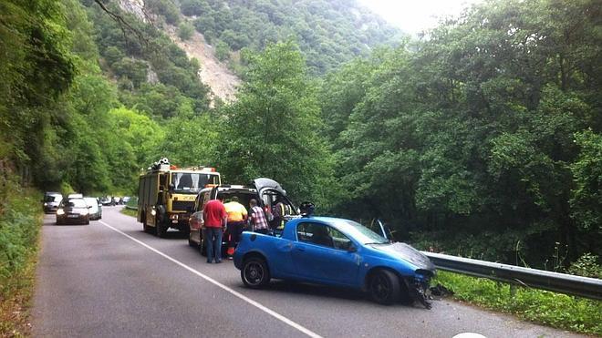 Un herido en un accidente de tráfico en Proaza