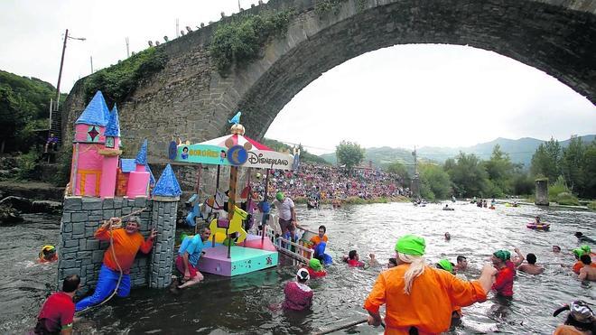 Monumental mojadura en el Nalón