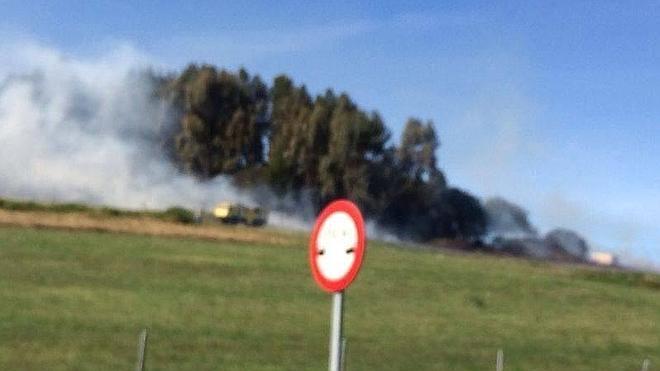 Un incendio en Antromero causa la alarma entre los vecinos