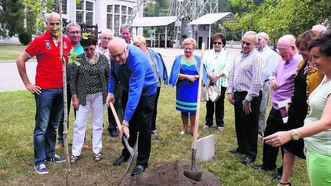 'Raíces de la emigración' planta su undécimo árbol, junto al pozo San Luis
