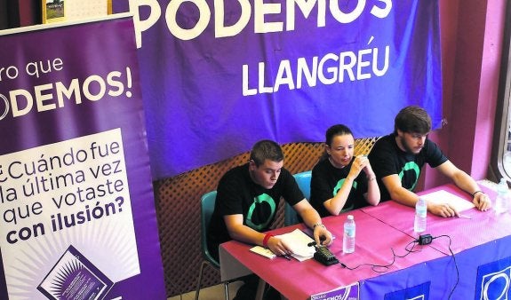 Podemos Llangreu se reafirma en los pueblos