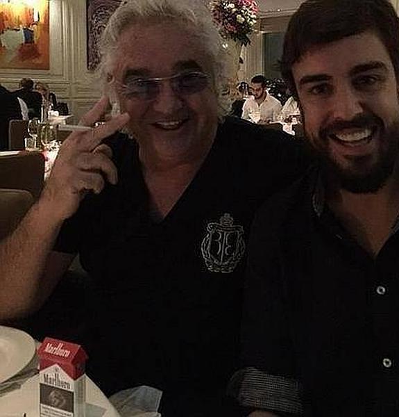 Una foto de Flavio Briatore y Fernando Alonso levanta ampollas en Ferrari