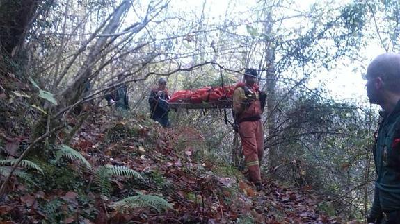 Muere un cazador tras sufrir una caída en Amieva