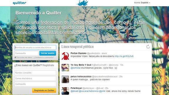 Así es Quitter, el Twitter de los anticapitalistas