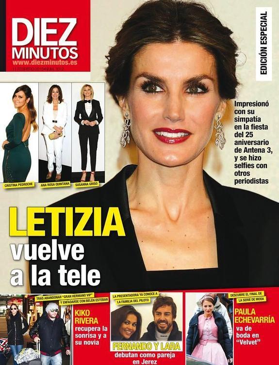 La Reina Letizia, protagonista en la portada de 'Diez Minutos'