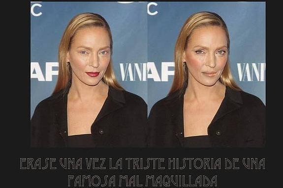 Uma Thurman: el misterioso caso de una señora mal maquillada