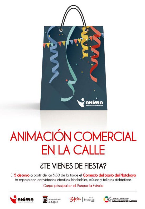 Animación comercial en El Natahoyo el 5 de Junio