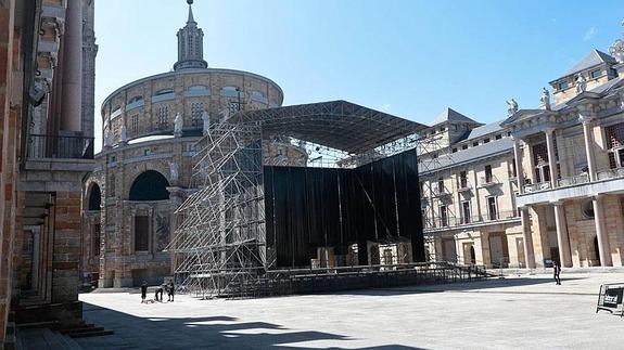 Todo listo para el concierto de Pablo Alborán en Gijón