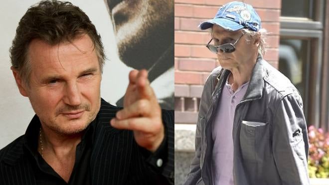 Liam Neeson, en menos de un mes, muestra un aspecto muy desmejorado