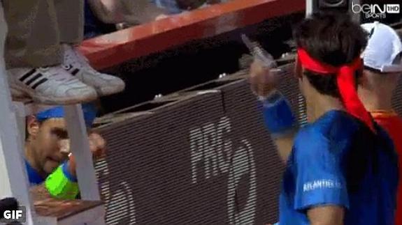 La bronca de Nadal con Fognini en la final de Hamburgo