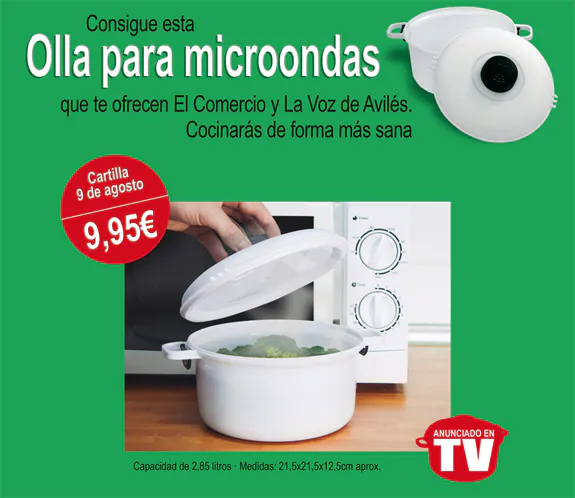 Olla para microondas  El Comercio: Diario de Asturias