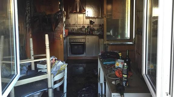 Sofocan un incendio en una vivienda de Sariego