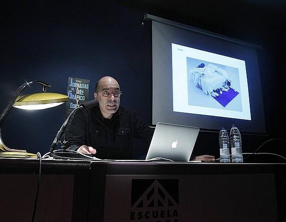 Pedro Gallego en la Escuela de Arte