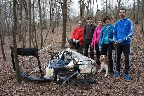 Limpieza de un basurero pirata