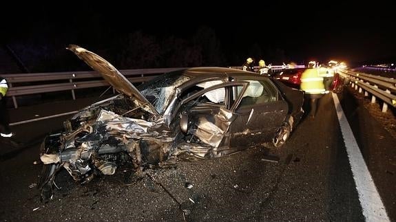 Un muerto y seis heridos en dos accidentes en la A-8 a la altura de Ribadeo