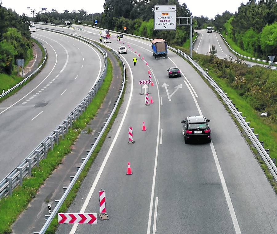 La N-632 recupera el volumen de tráfico de 2007 por el corte de la A-8 en Valdés