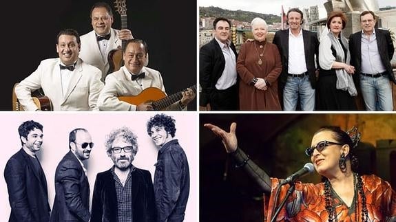 Mocedades, Los Panchos, Martirio y León Benavente, en la Semana Grande
