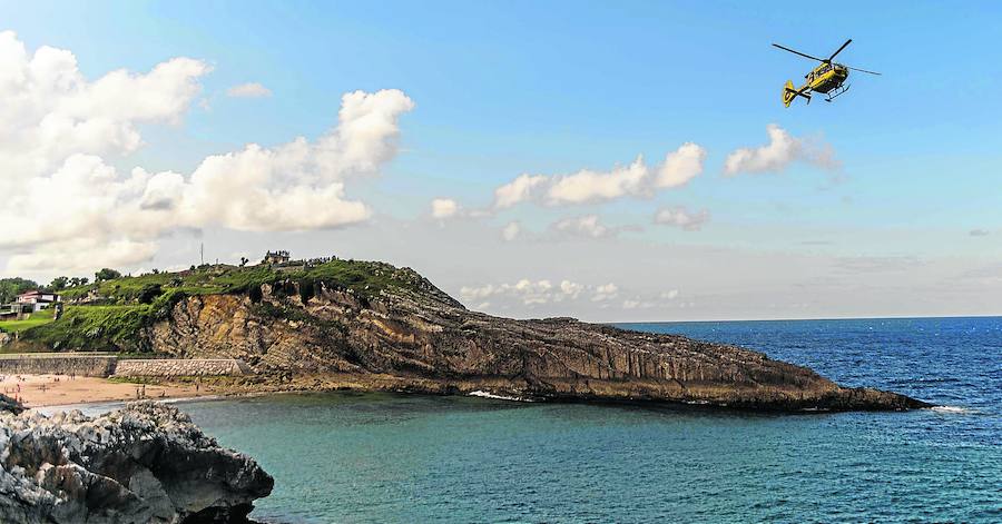 Suspenden la búsqueda del bañista en la playa de El Sablón